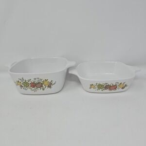 Corning Ware Spice of Life P-41-B Petite Pans  Dish Set‎ of 2